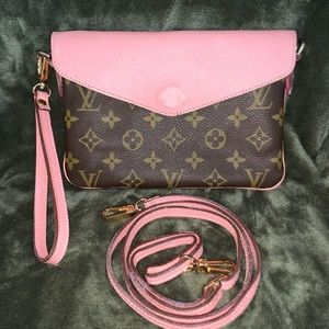 Repurposed Boho Rococo LV Wristlet/Crossbody